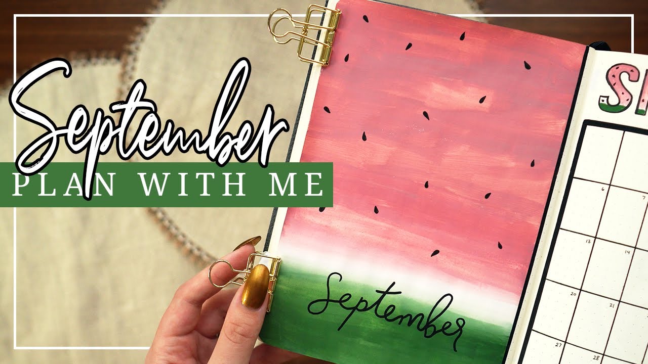 September Plan With Me in my Husband's Bullet Journal