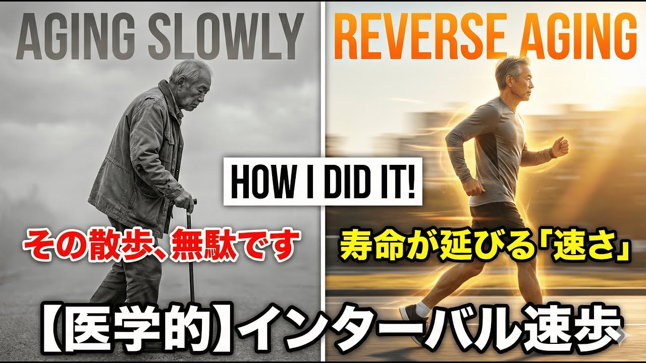 【事実】「だらだら歩き」は効果なし？ 寿命を延ばす『インターバル速歩』のやり方