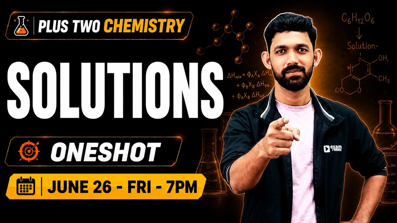 Plus Two Chemistry | Chapter 1 | Solutions | Full Chapter | Exam Winner