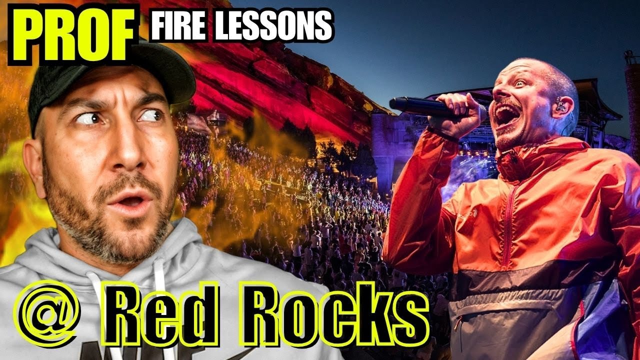 Уроки огня Prof в прямом эфире в Red Rocks Reaction | Чистая энергия и управление сценой 🔥🏔️