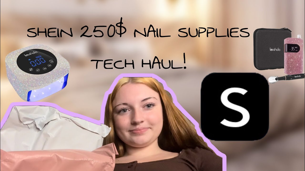 SHEIN 250$ NAIL SUPPLIES HAUL! #foryou #sheinhaul 