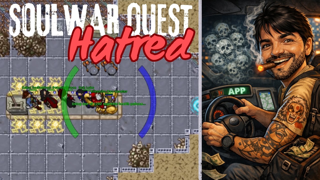 TIBIA GLOBAL EK 700 - SOULWAR QUEST SERVICE - GOSHNAR`S HATRED