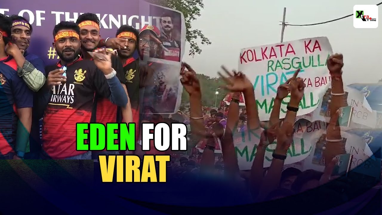 Which team has the biggest support at Eden Gardens - KKR or RCB? I IPL2023