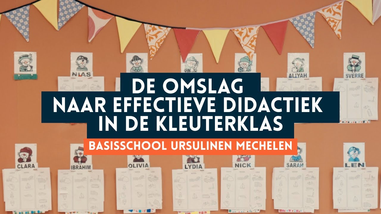 De omslag naar effectieve didactiek in de kleuterklas – Basisschool Ursulinen Mechelen