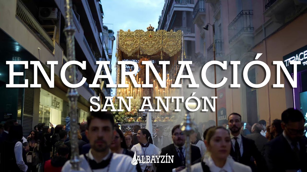 [4K] EN LA CALLE: Virgen de la Encarnación C/ San Antón - Granada 2025
