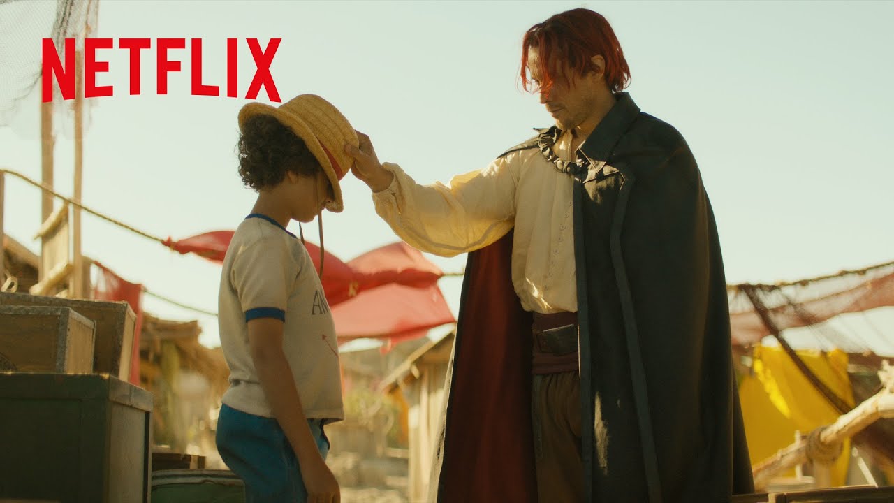 名シーン - シャンクスの麦わら帽子と大事な約束 | ONE PIECE | Netflix Japan