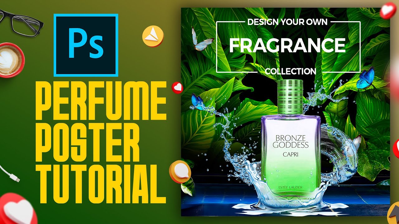 Perfume advertising banner | poster design in Photoshop