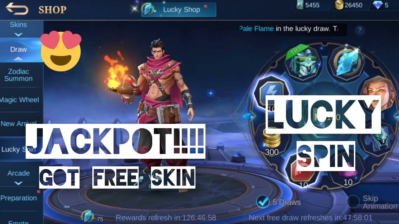 Got free Valir Pale Flame skin in Lucky Spin jackpot 🤣 Mobile Legends | full gameplay