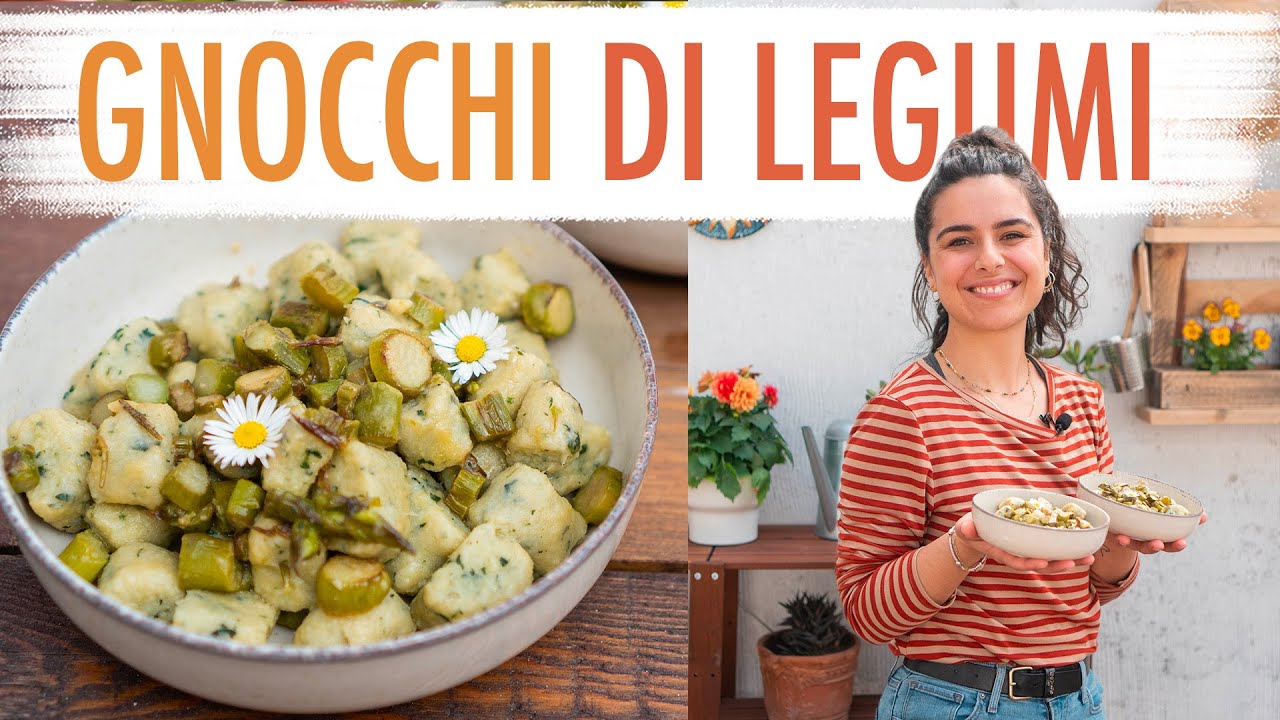 GNOCCHI RUSTICI DI LEGUMI ALLE ERBE - Ricetta Facile Senza Patate | Elefanteveg