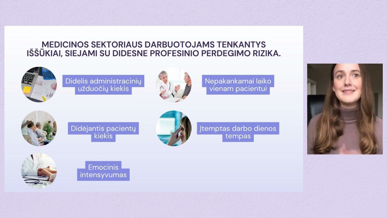 Profesinis perdegimas. Simptomai, prevencija, intervencija.