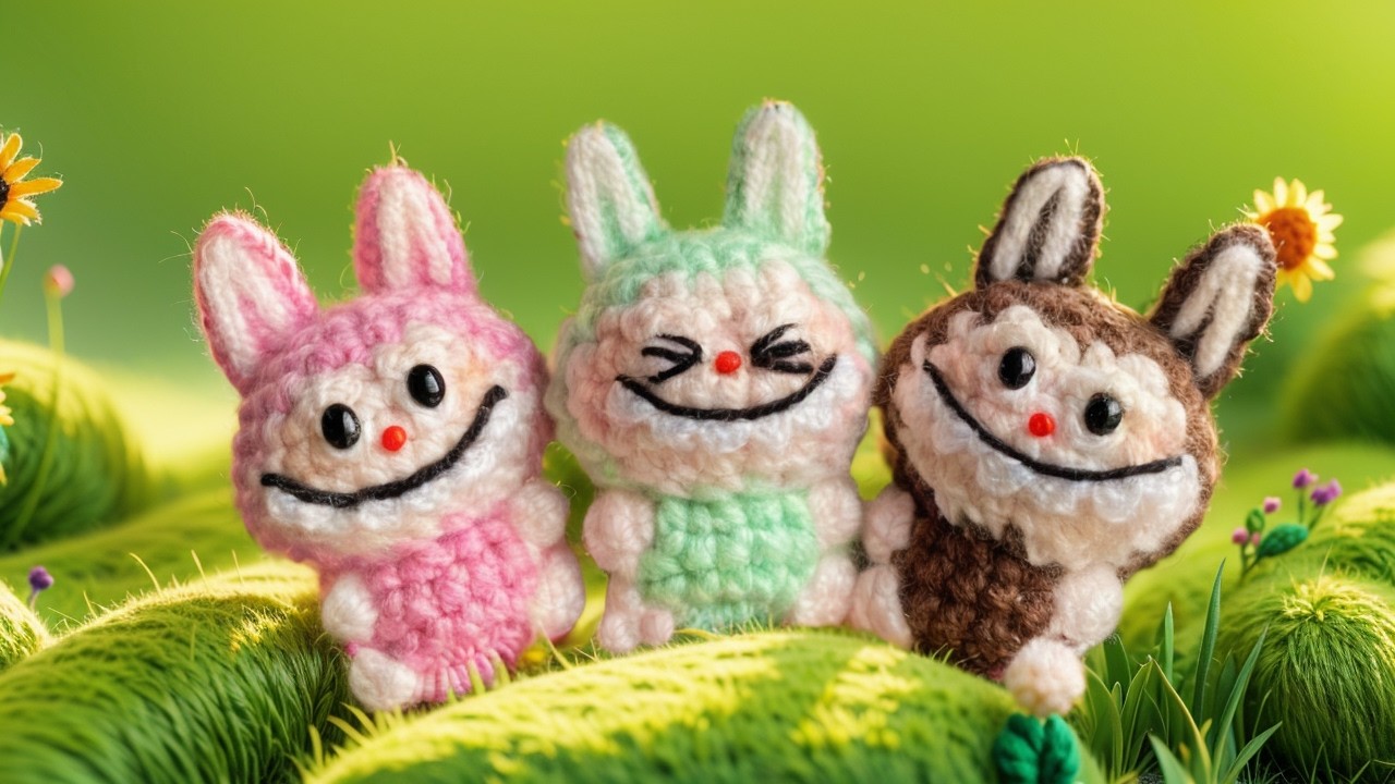 Crochet A Labubu Keychain | Quick and Cute | Crochet Pattern