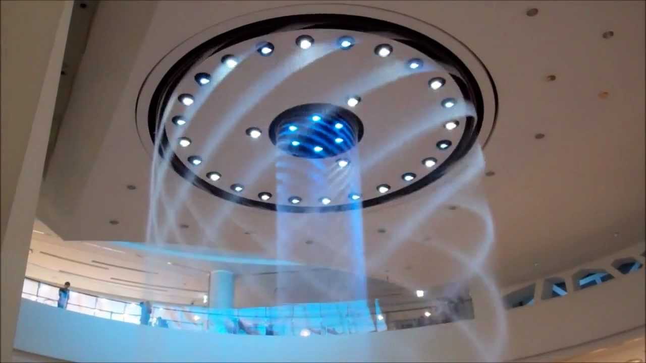 Water Fountain Show at Lotte Department Store in Busan, South Korea
