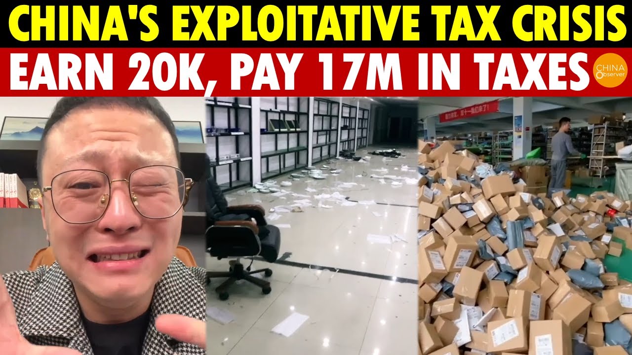 China's Most Exploitative Tax Storm Hits! Earn 20K, Pay 17M in Taxes! 80% of E-commerce Collapsing