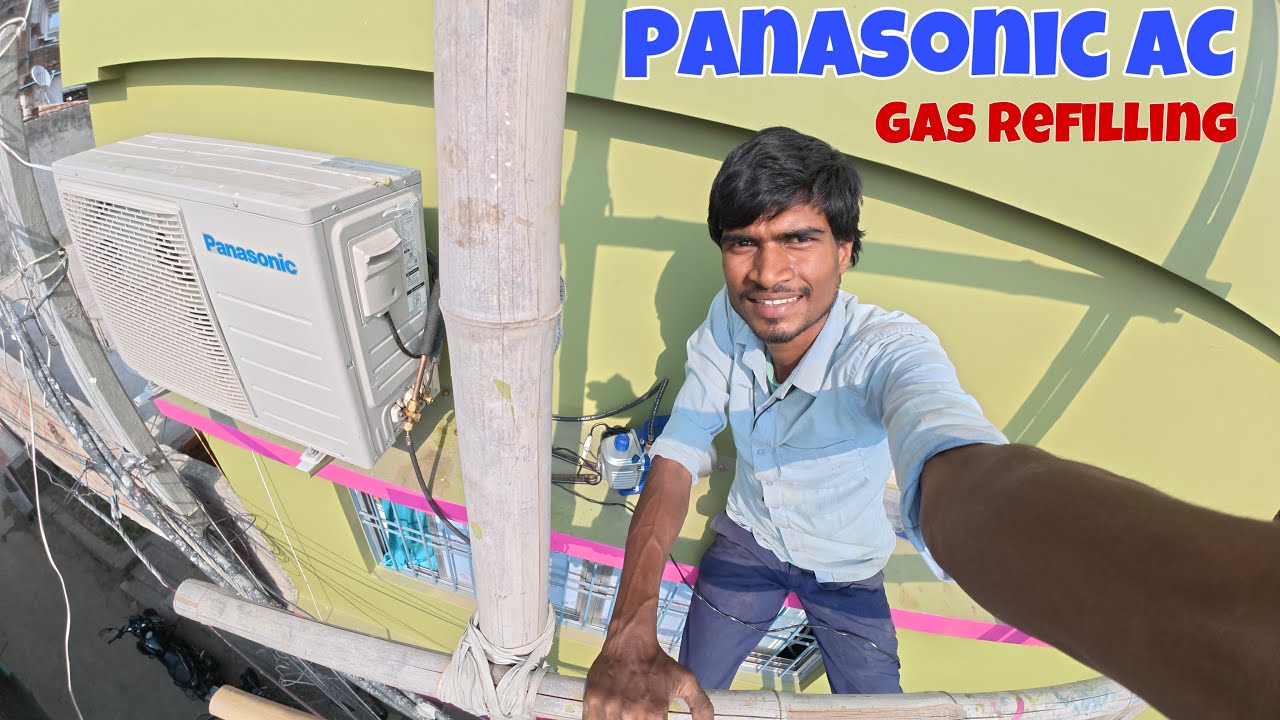 VLOG 80 || Panasonic AC Gas Refiling in Nirmali || Ehsan Shaikh