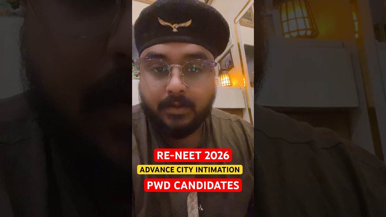 PwD Re Neet 2026 City Intimation Slip NTA Neet 2026 Latest Updates #PwBD #SVP #NTA #MBBS