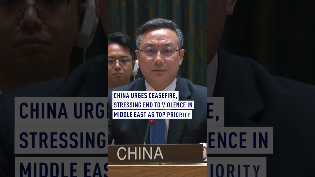 China urges ceasefire, stressing end to violence in Middle East as top priority