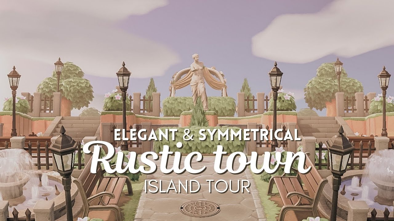 Elegant 5-Star Town with Incredible Symmetry: Animal Crossing New Horizons Island Tour