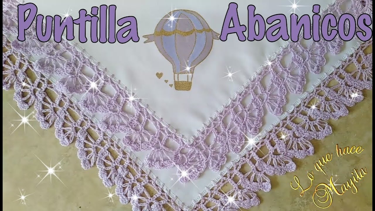 Puntilla de Abanicos Lilas | Servilleta de Globo