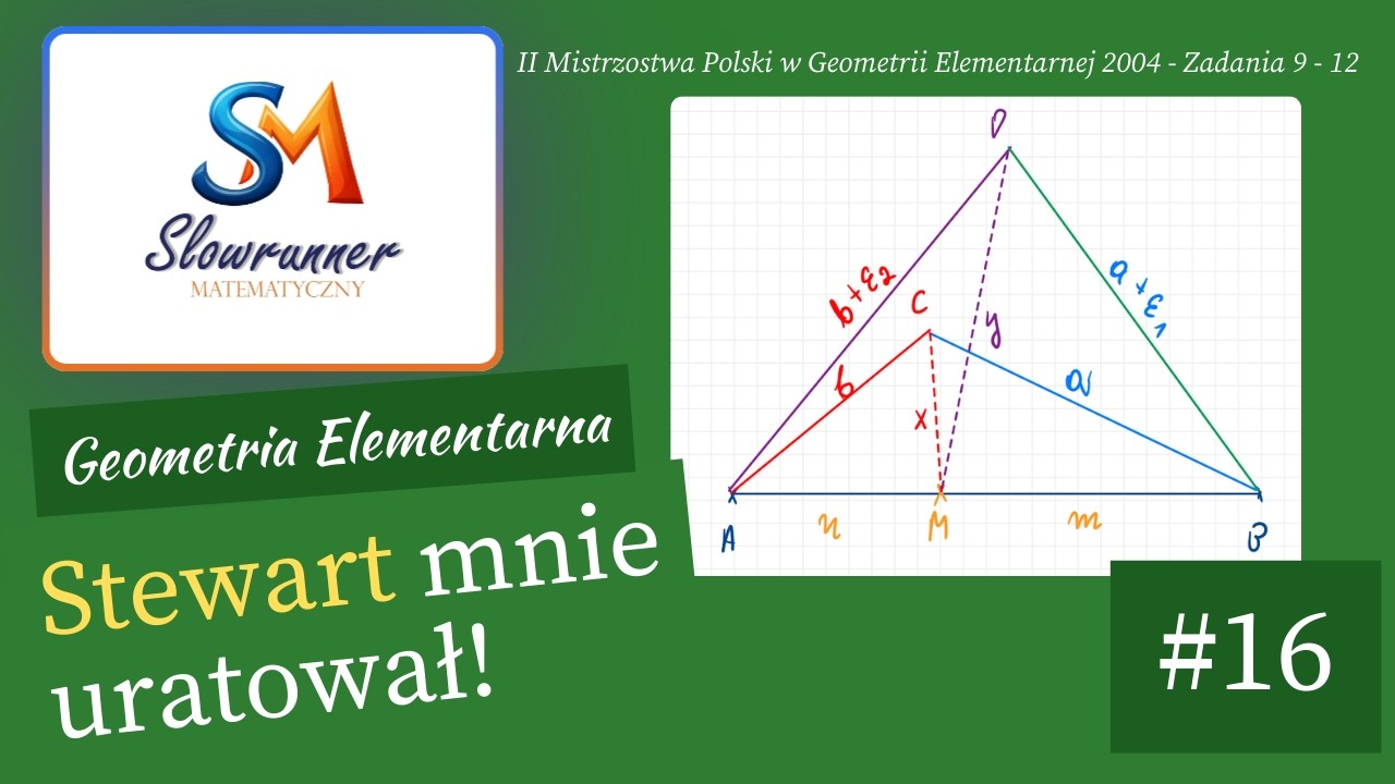 II Mistrzostwa Polski w Geometrii Elementarnej [2004 Zad 9-12]