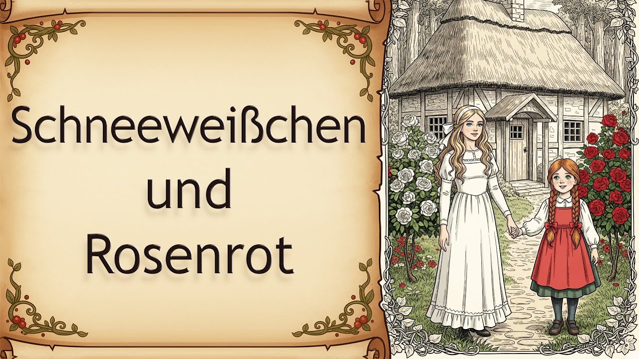 Schneeweißchen und Rosenrot: Ein Märchen über Liebe, Mut und einen verwunschenen Bären 🐻