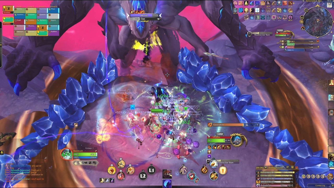 World of Warcraft Midnight with controller : Mythic Vorasius, Retribution Paladin POV