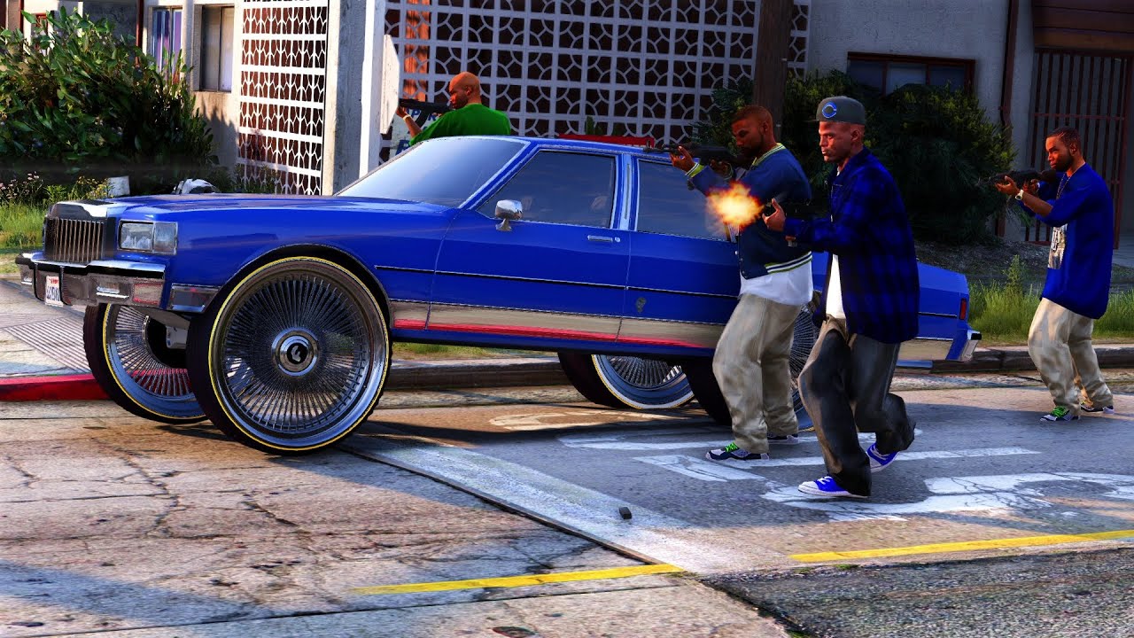 GTA 5 - CRIPS VS BLOODS DRUG TURF WAR!