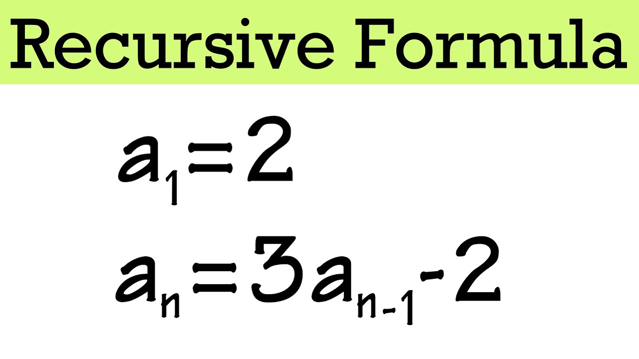 How does a recursive formula work? Calculus 2