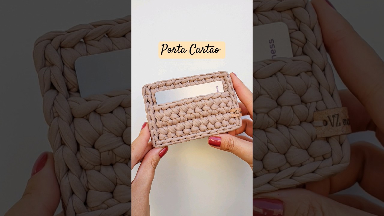 Porta Cart&atilde;o de Croch&ecirc; F&aacute;cil  #aprendercroch&ecirc; #auladecroch&ecirc; #crochet #tejer #croch&ecirc; #dicasdecroch&ecirc;