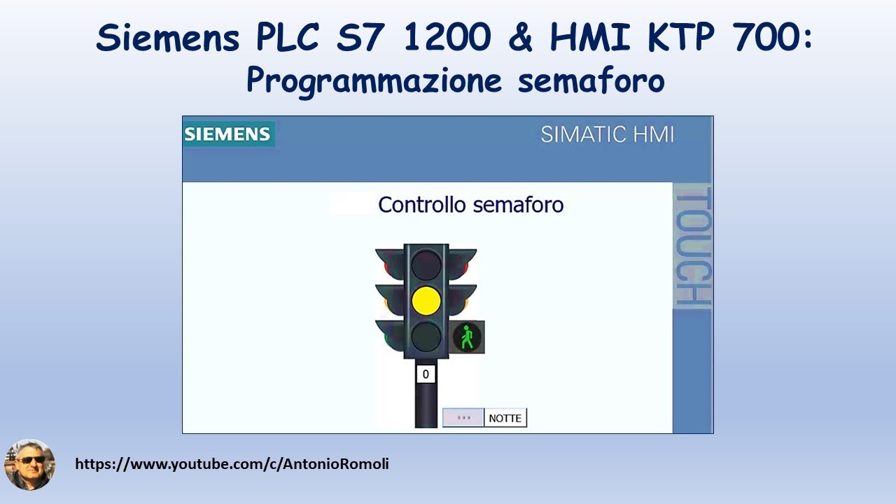 Tia Portal HMI KTP 700: Programmazione semaforo con Siemens PLC S7 1200