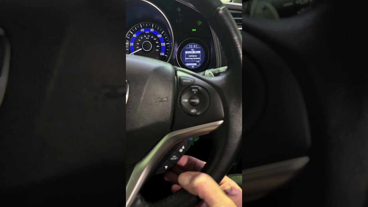 Honda Jazz Tire Warning System Reset