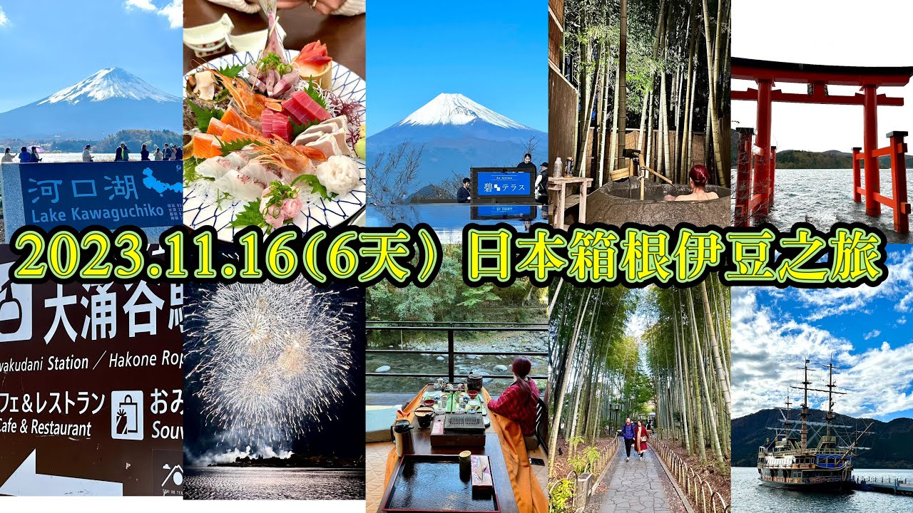 2023.11.16(6天）日本箱根伊豆熱海自遊行｜箱根｜海賊船｜伊豆｜河口湖｜富士山