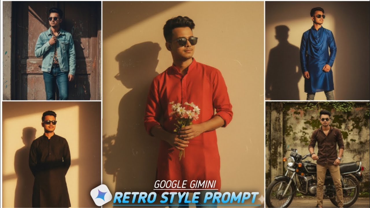 Ai Retro Style Vintage Boy Photo Editing| New Trending Photo Editing| Gemini Photo Edit|Gemini Photo