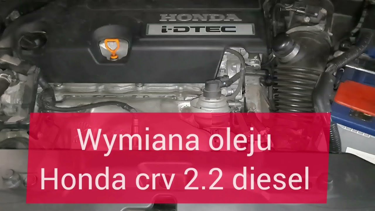 Wymiana oleju silnikowego Honda CRV 2.2 Diesel model 2010 rok. How to change engine oil.