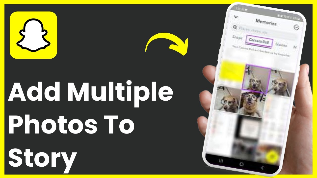 How To Add Multiple Photos To Snapchat Story !