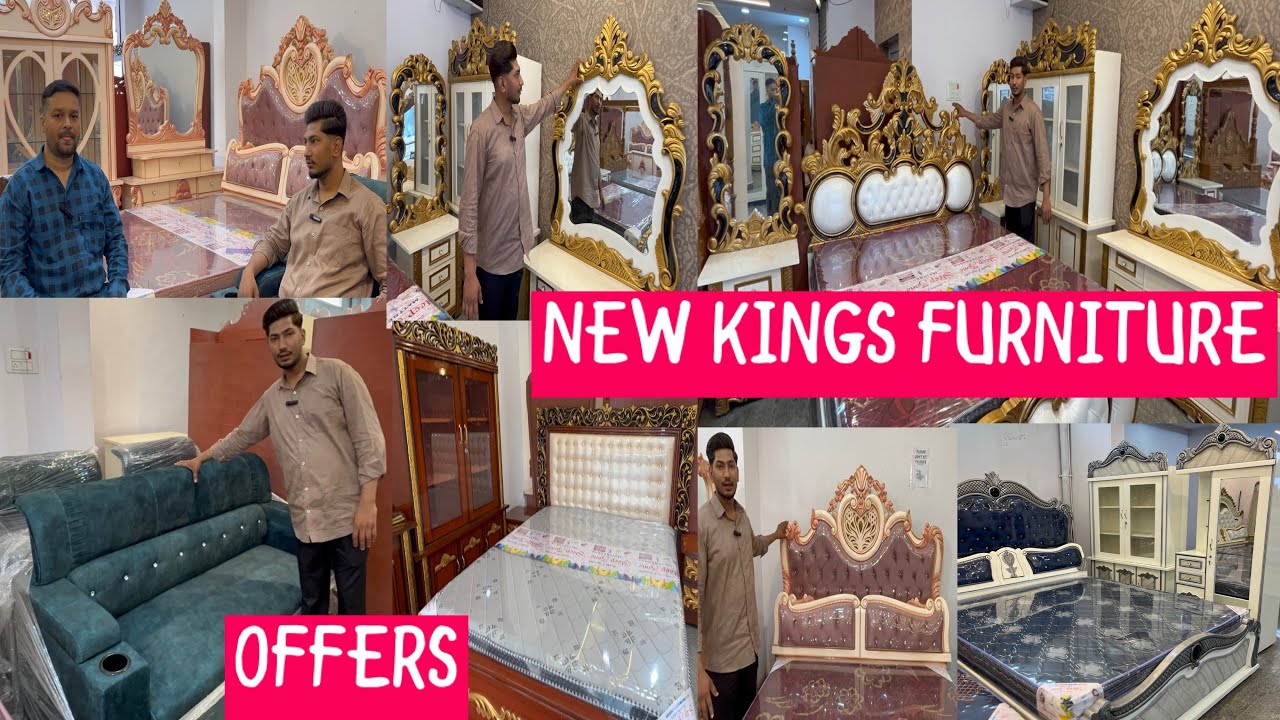 Hyderabad famous ‼️new Kings Furniture wedding season Dhamaka offers almarasofa dining#viralvideo 🔥🔥