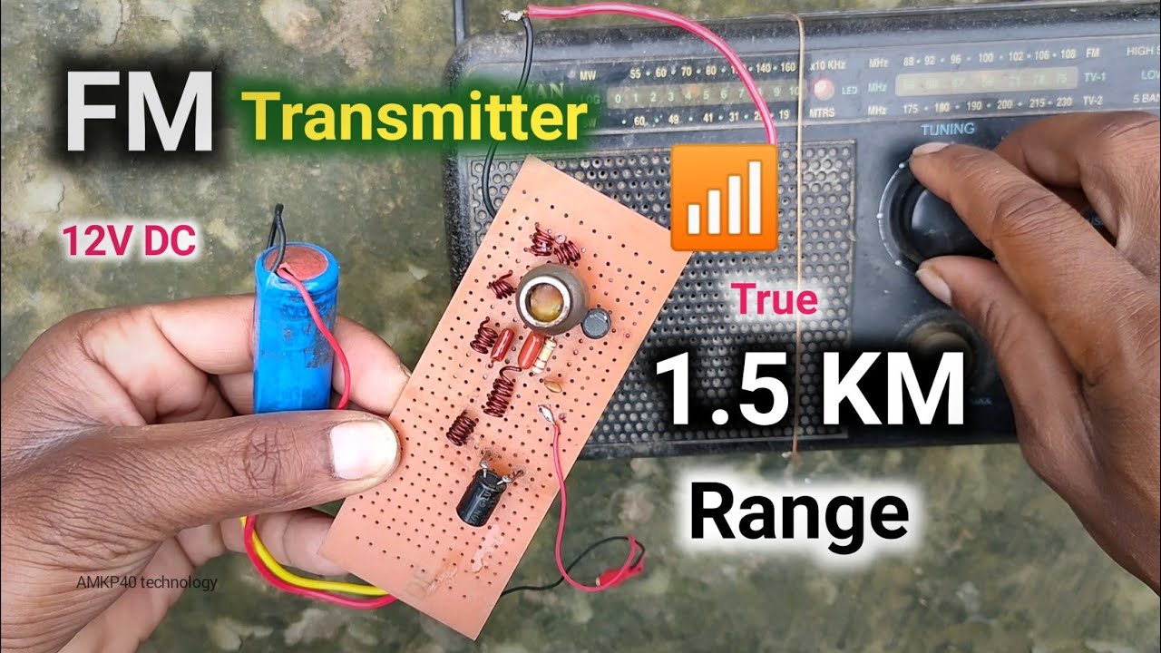 1.5KM Long Range FM Transmitter/ How to make long range FM Transmitter at home