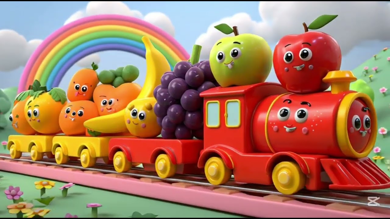 “Choo Choo Fruit Train Adventure – Happy Fruits Ride for Kids!”