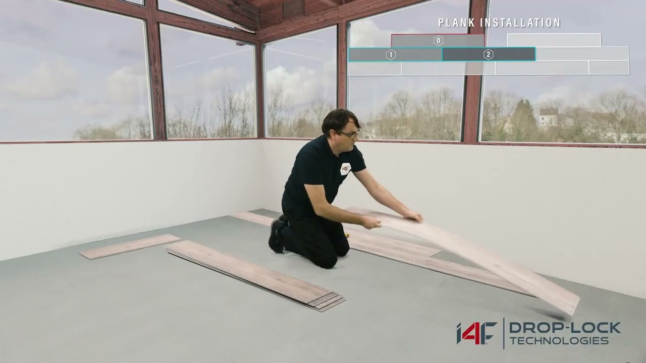i4F Drop Lock Technologies   How to install and disassemble a vinyl floor