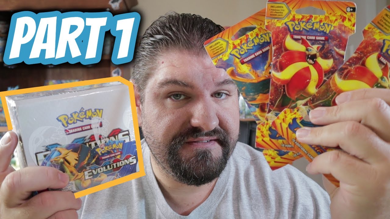 XY EVOLUTIONS Booster Box Pack Opening + XY Flashfire Part 1