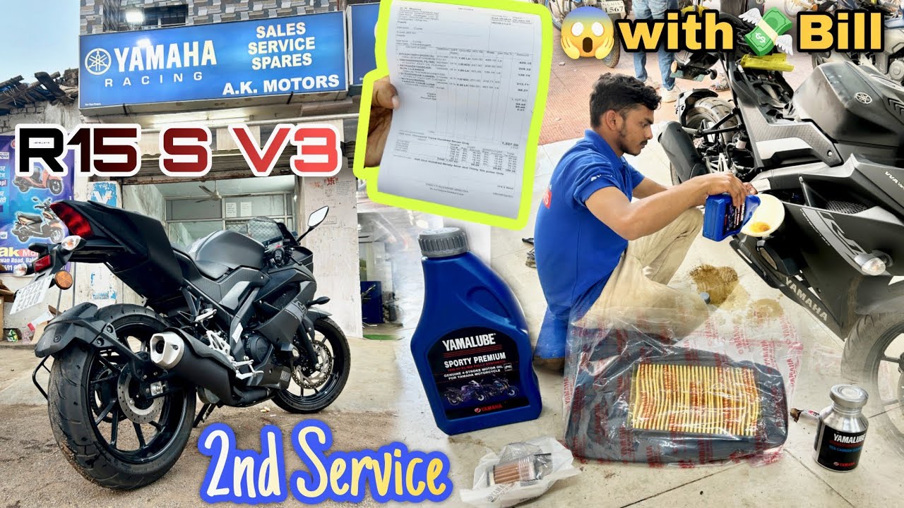 YAMAHA R15 S V3 | 2500 KM Second Service