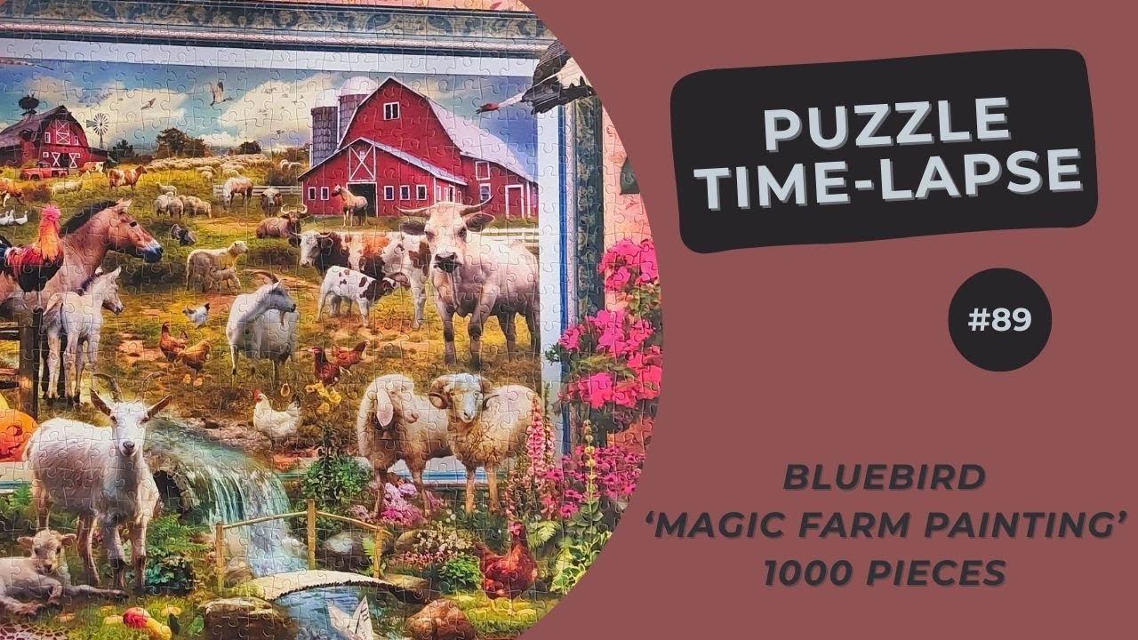 1000 pieces Jigsaw Puzzle | Magic Farm Painting | Time Lapse #89