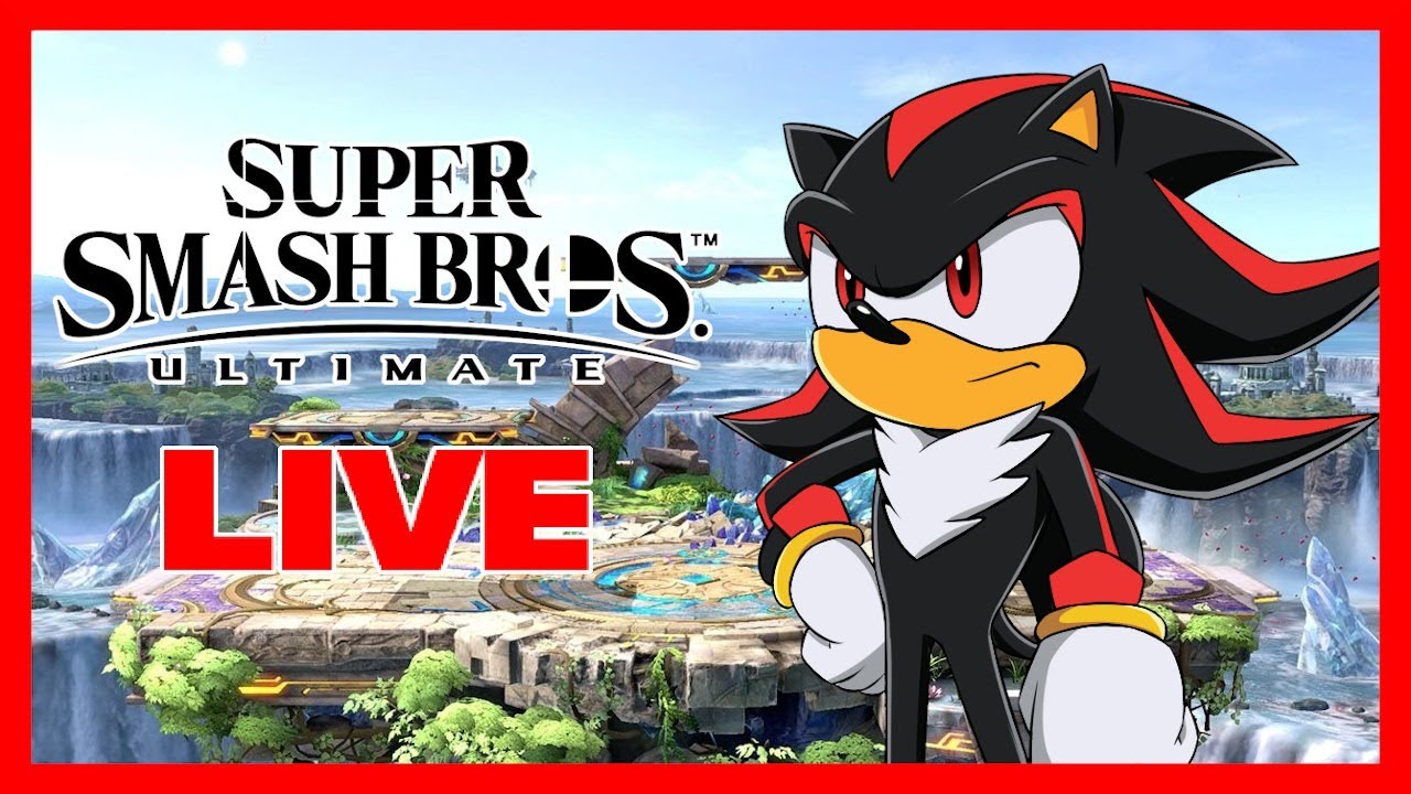 1V1 ME BRO!!! - Shadow plays Super Smash Bros Ultimate LIVE!