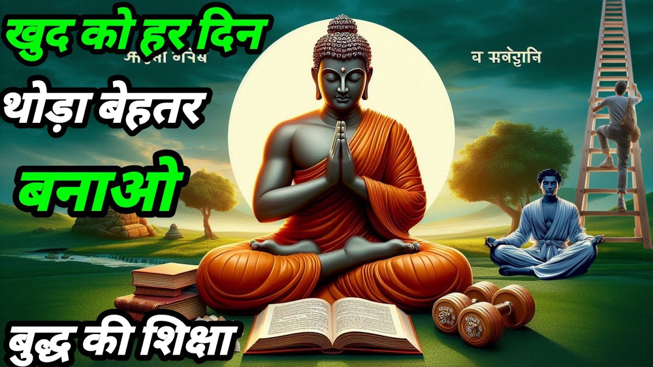 आज खुद को हर दिन थोड़ा बेहतर बनाओ // बुद्ध की शिक्षा // Buddha Wisdom Hindi। Buddhist teachings