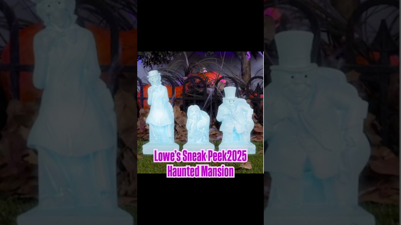 Lowe&rsquo;s Sneak Peek Disney&rsquo;s Haunted Mansion Halloween decorations #hauntedmansion #disneyhalloween