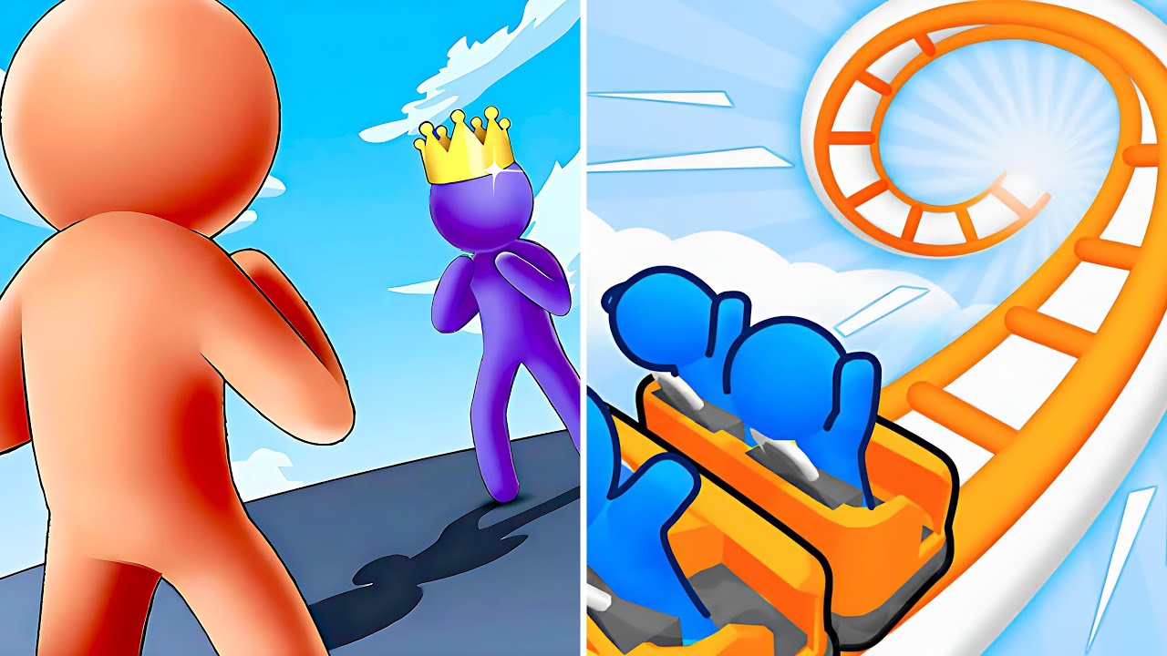 Looking Good🌺Giant Rush Vs Runner Coster 🟢🔴Max Levels Walkthrough Gameplay HT11