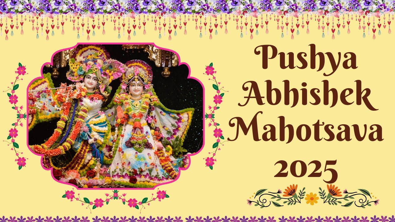 Pushya Abhishek Mahotsava 2025 | 13th January | ISKCON Kolkata