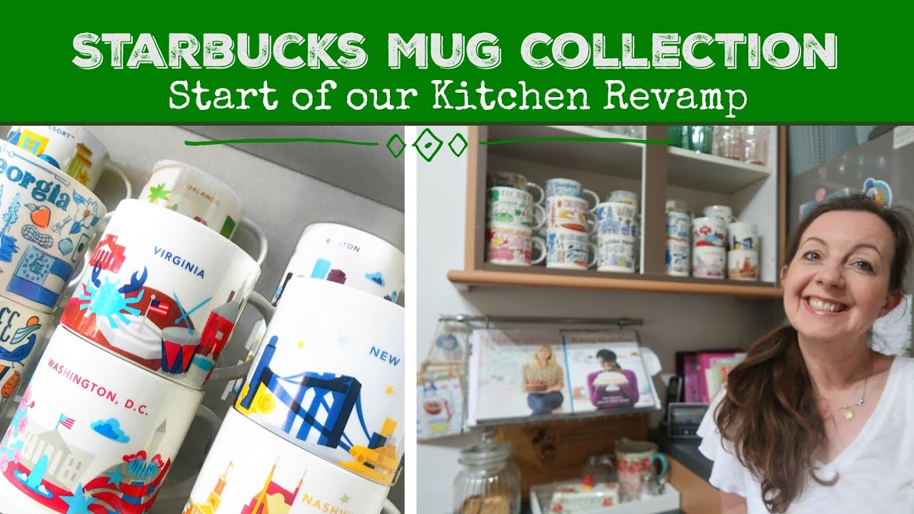 KITCHEN ORGANISATION | Starbucks BEEN THERE Mugs Collection & Display | Kitchen Revamp