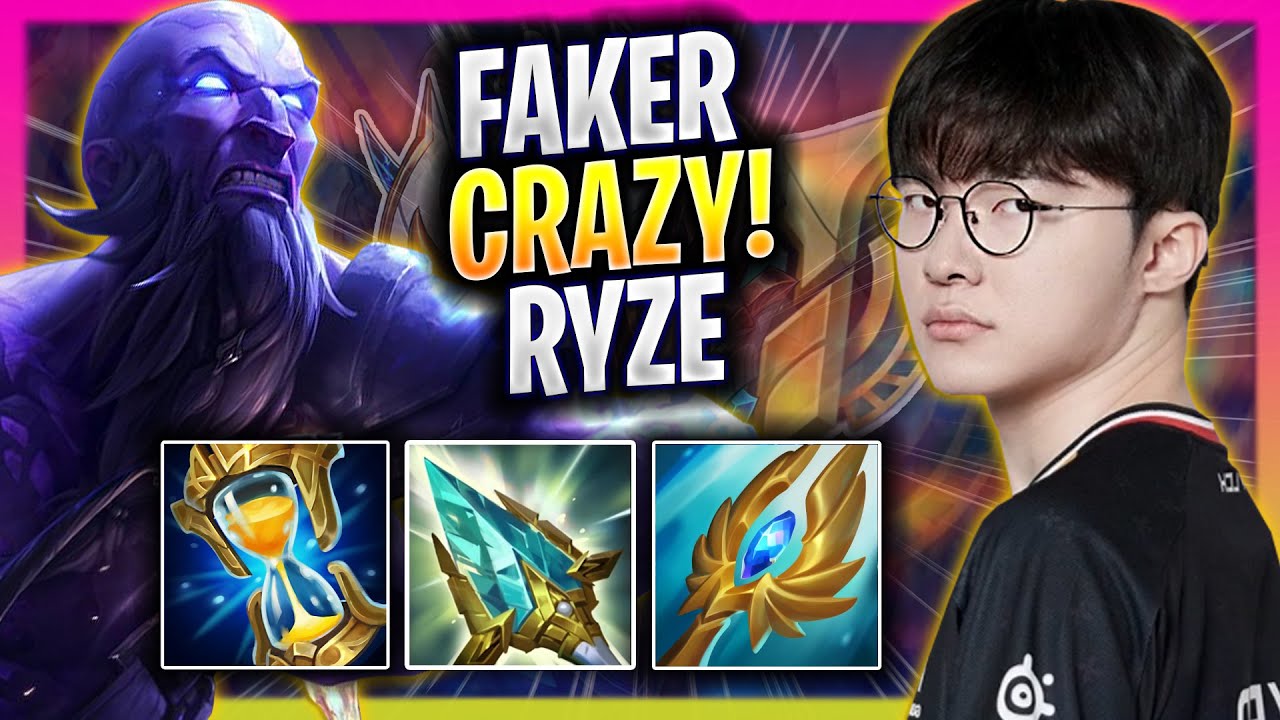 FAKER CRAZY GAME WITH RYZE! - T1 Faker Plays Ryze MID vs Jayce! | Season 2025