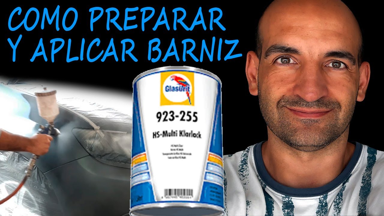 como preparar y aplicar un barniz glasurit 2a1 con pistola Auarita pico 1,4