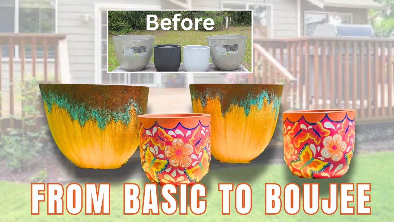 Easy & Chic: Upcycled Plastic Planters With High End Style